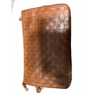 NEW FAIRE wristlet clutch with straps in brown